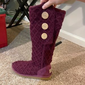 Purple knit uggs